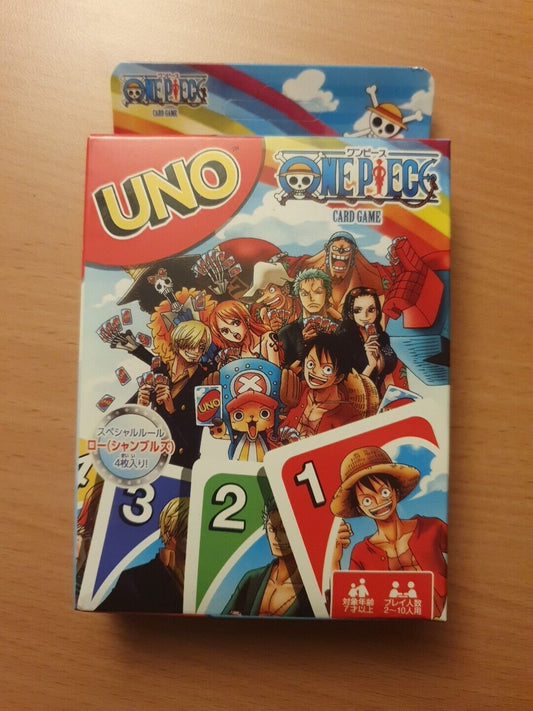 One Piece Uno Card Game Family Fun Anime Luffy Zoro Tony Sanj + more