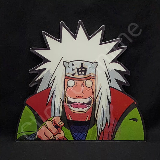 Naruto Shippuden: Jiraiya Sensai 3D Moving Sticker, Anime Lenticular Car Decal