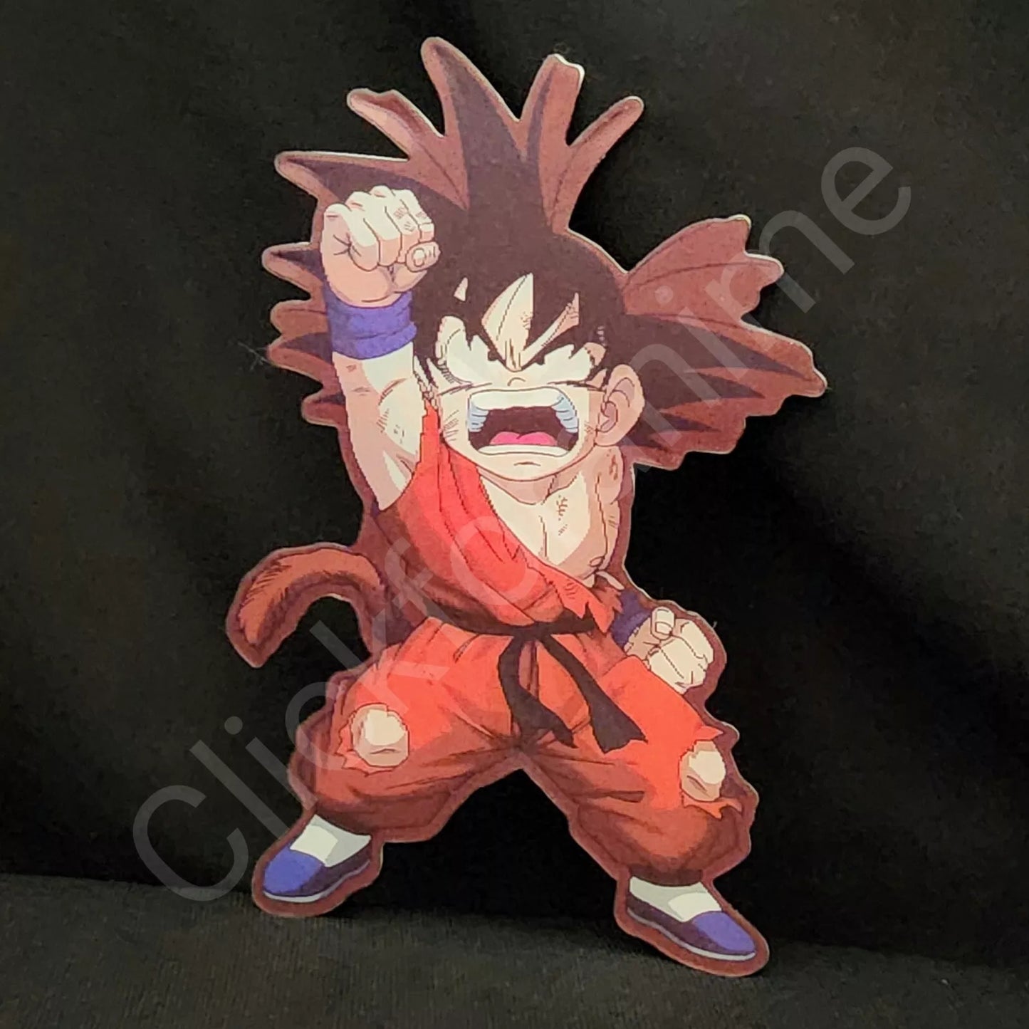 Dragon Ball Z: Young Goku 3D Moving Car Laptop Sticker Anime Lenticular Decal