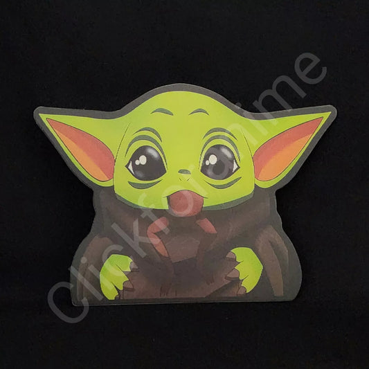 Baby Yoda Grogu 3D Moving Laptop Car Sticker Lenticular Decal Star wars Cute Notebook Car Laptop