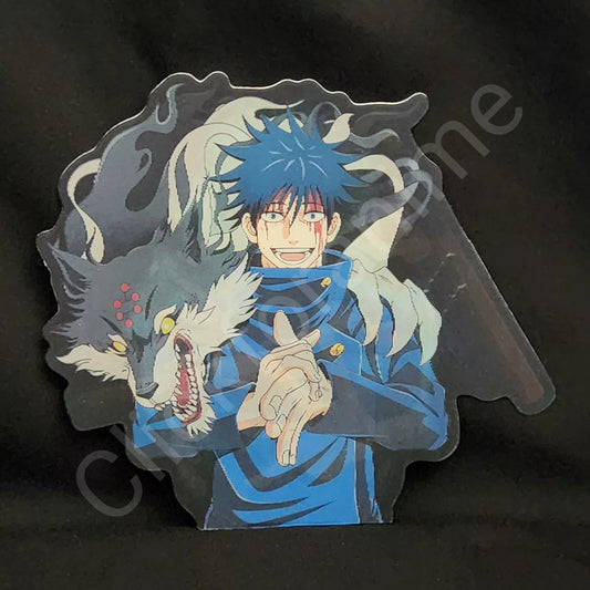 Jujutsu Kaisen: Megumi Fushiguro 3D Moving Sticker Anime Manga Lenticular Decal