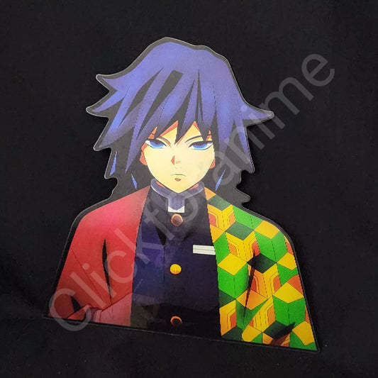 Demon Slayer: Giyu Tomioka 3D Motion Moving Sticker Lenticular Anime Manga Decal