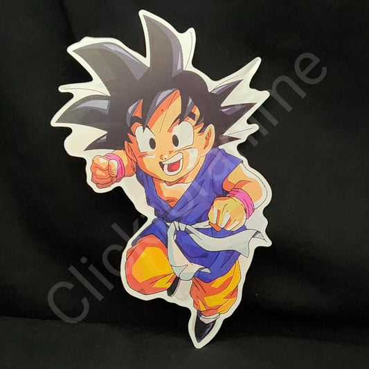 Dragon Ball Z: Young Goku 3D Moving Sticker Anime Lenticular Car Laptop Decal