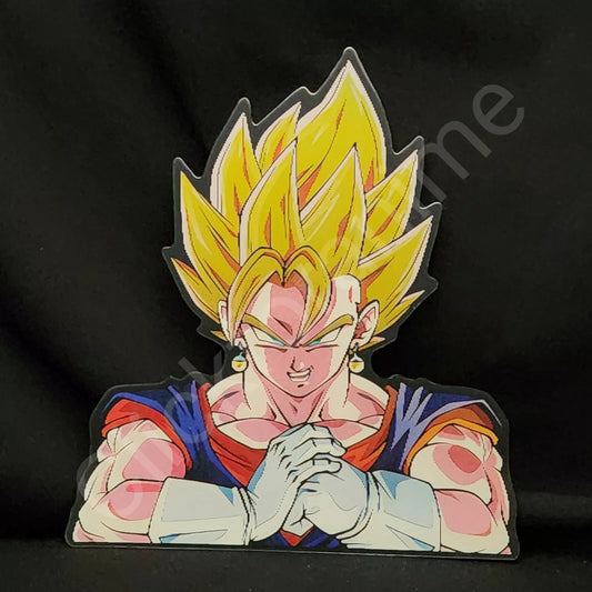 Dragon Ball Z Vegetto 3D Moving Sticker Anime Manga Lenticular Car Laptop Decal