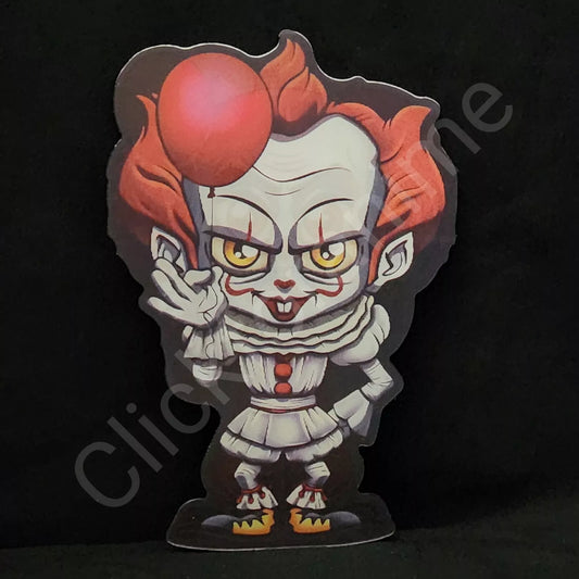 Horror Pennywise IT 3D Moving Sticker Lenticular Car laptop Decal