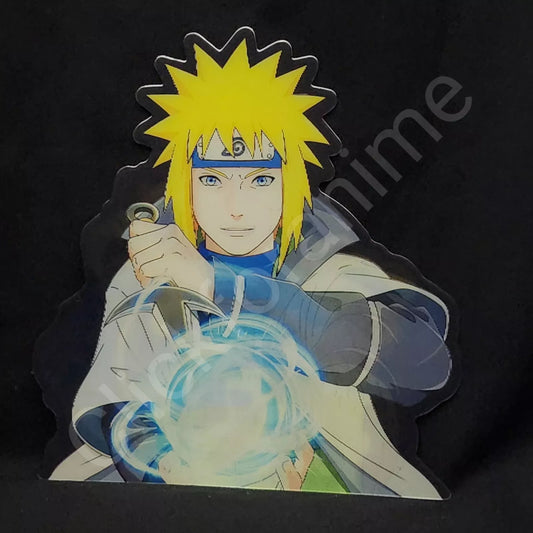 Naruto Shippuden: Minato Namikaze 3D Moving Sticker Lenticular Car laptop Decal