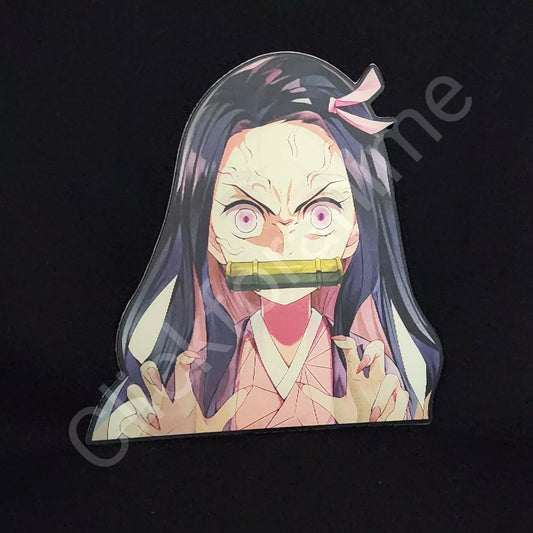 Demon Slayer: Nezuko Kamado 3D Motion Moving Sticker Lenticular Anime Decal