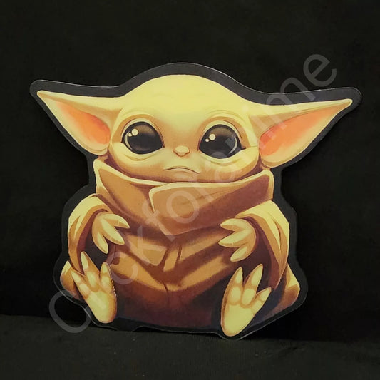 Baby Yoda Grogu Henessy 3D Moving Sticker Lenticular Decal Star wars Kawai Cute Notebook Car Laptop