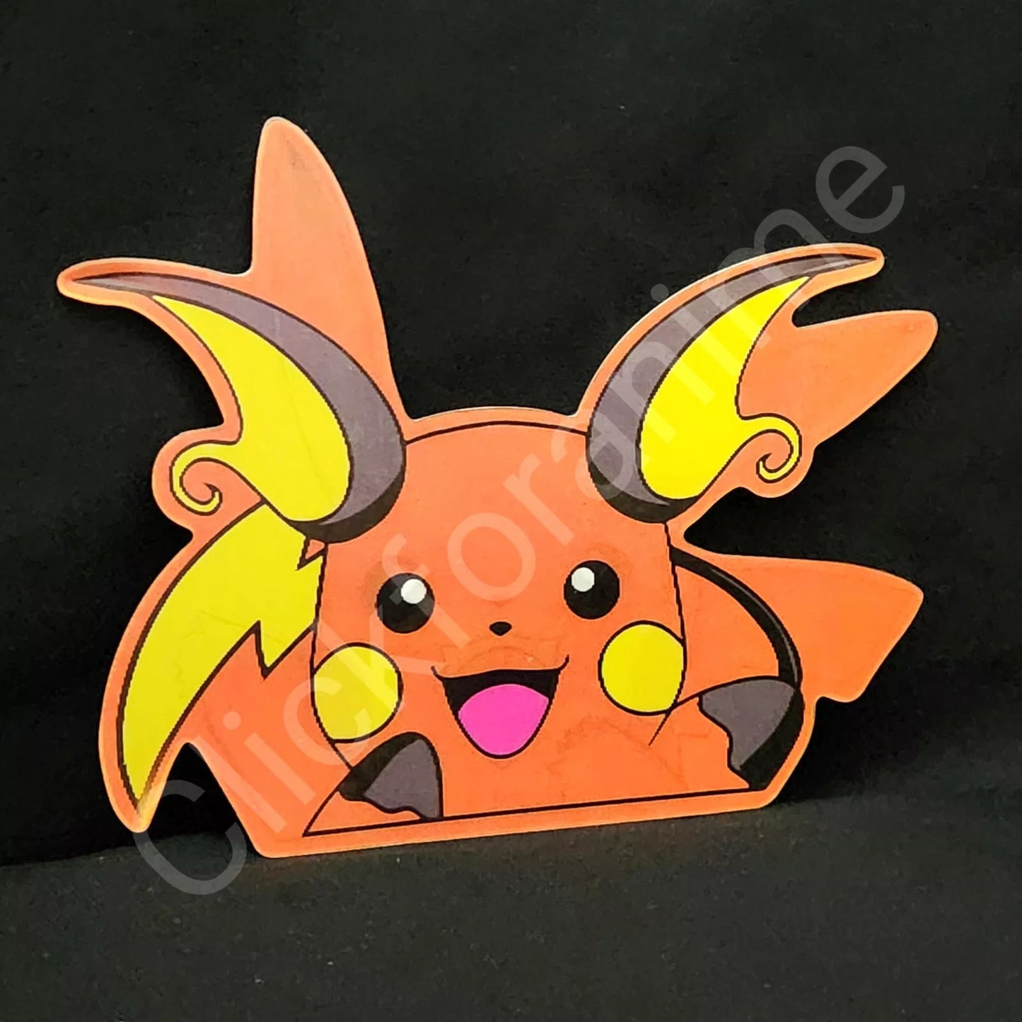 Pokemon: Pikachu + Raichu 3D Moving Sticker Lenticular Car laptop Decal