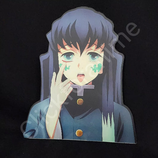 Demon Slayer: Muichiro Tokito 3D Moving Sticker Lenticular Anime  Manga Decal