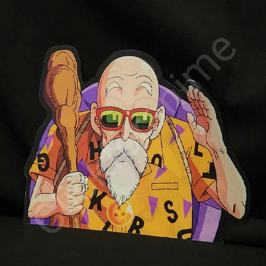 Dragon Ball Z : Master Roshi , 3D Moving Sticker Lenticular Car Laptop Decal