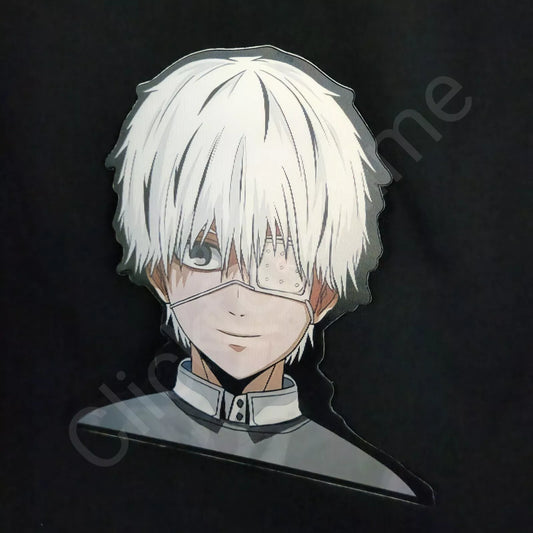 Tokyo Ghoul: Kaneki Ken 3D Motion Moving Sticker, Anime Manga lenticular Decal