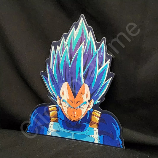Dragon Ball Z Vegeta 3D Moving Sticker Super Saiyan Lenticular Car Laptop Decal