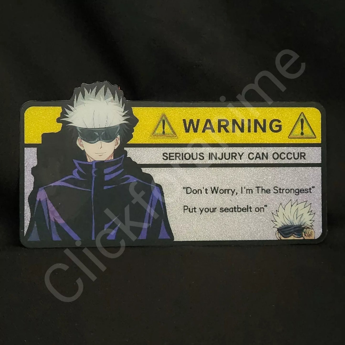 Jujutsu Kaisen: Satoru Gojo 3D Moving Car Sticker, Anime Manga Lenticular Decal JJK