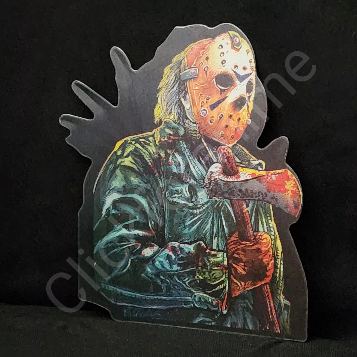 Horror Halloween Jason Freddy 3D Moving Sticker Lenticular Decal Car Slasher