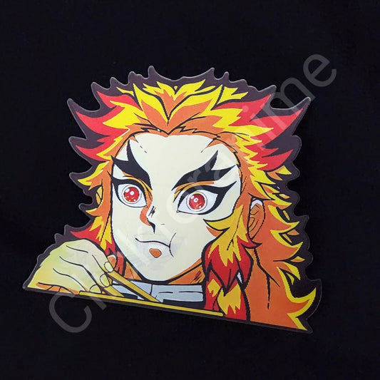 Demon Slayer: Kyōjurō Rengoku 3D Motion Moving Sticker Lenticular Anime Manga Decal