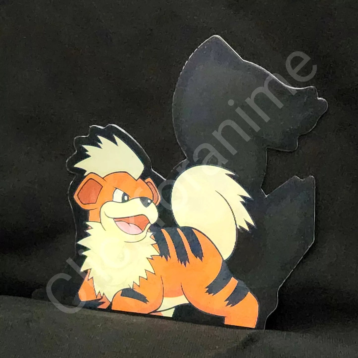 Pokemon: Growlithe + Arcanine 3D Moving Sticker Lenticular Car laptop Decal