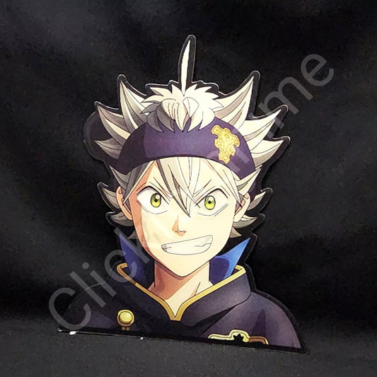 Black Clover Asta  3D Moving Large Sticker Lenticular Decal Car laptop Notebook