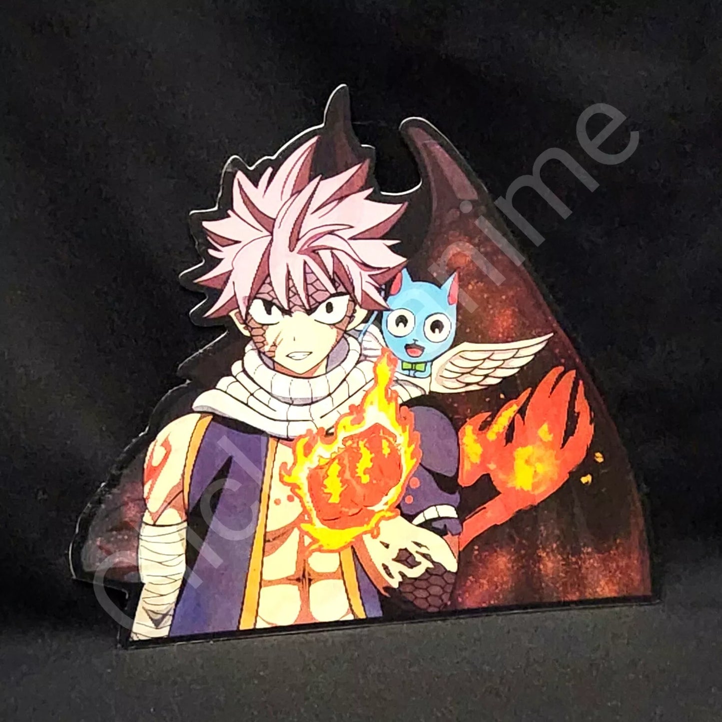 Fairy Tail Natsu Dragneel 3D Moving Sticker Lenticular Decal Anime manga Happy