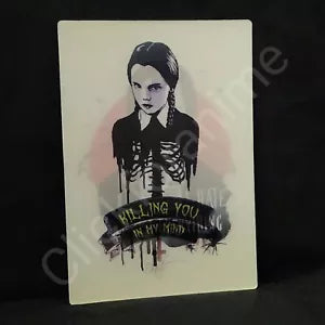 Horror Wednesday Adams 3D Moving Sticker Lenticular Car laptop Decal