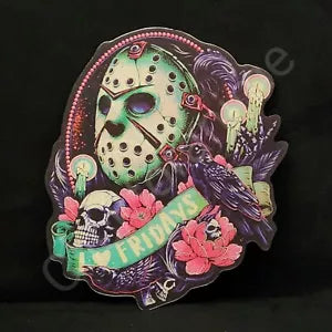 Horror Freddy Jason Jack Skellington 3D Moving Sticker Lenticular Decal