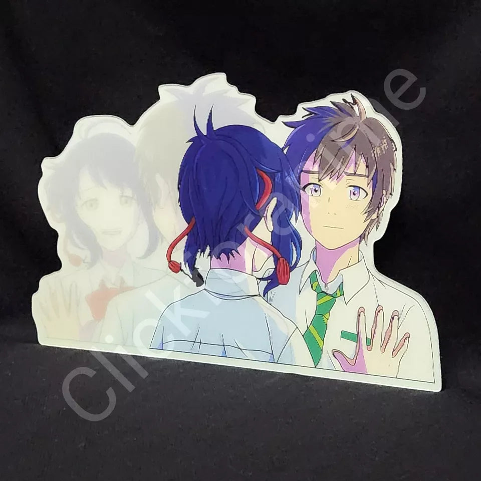 Your Name 3D Moving Laptop Sticker Cute Lenticular Decal  Laptop Notebook