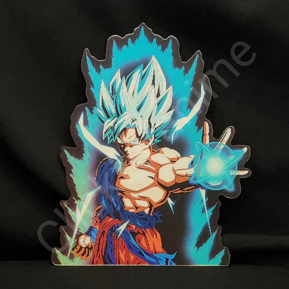 Dragon Ball Z : Goku , 3D Moving Sticker Anime Super Saiyan Lenticular Car Decal