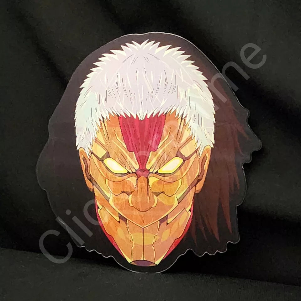 Attack on Titan: Female Armoured colossal 3D Moving Sticker Anime Manga Lenticular Decal