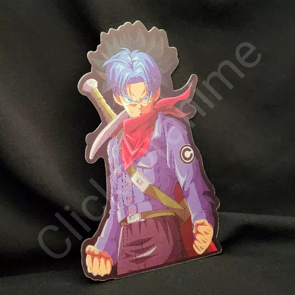 Dragon Ball Z : Trunks 3D Moving Sticker Anime Manga Lenticular Car Laptop Decal