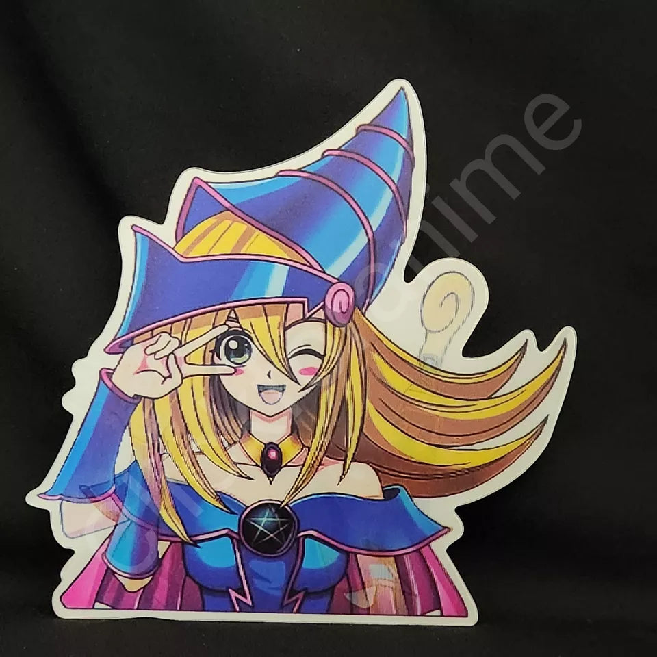 Yu-Gi-Oh! Dark Magician Girl 3D Moving Sticker - Anime Manga Lenticular Decal Car Laptop notebook