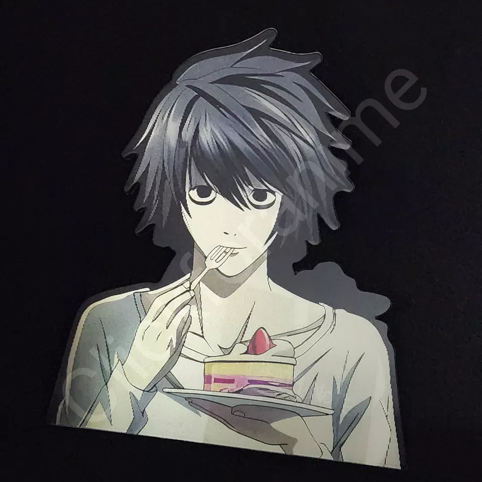 Death Note: L 3D Moving Sticker, Anime Manga Lenticular Car Laptop Decal