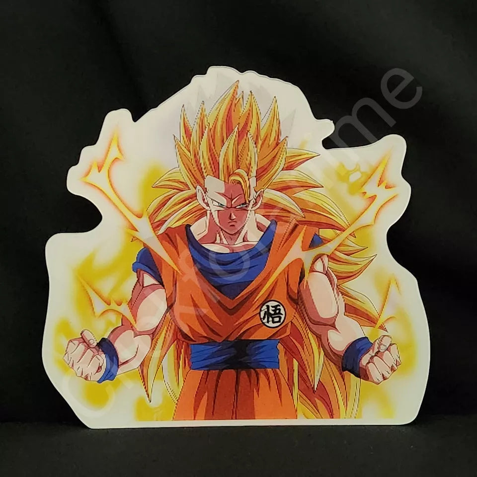 Dragon Ball Z : Goku 3D Moving Sticker Anime Lenticular Car Laptop Decal Super