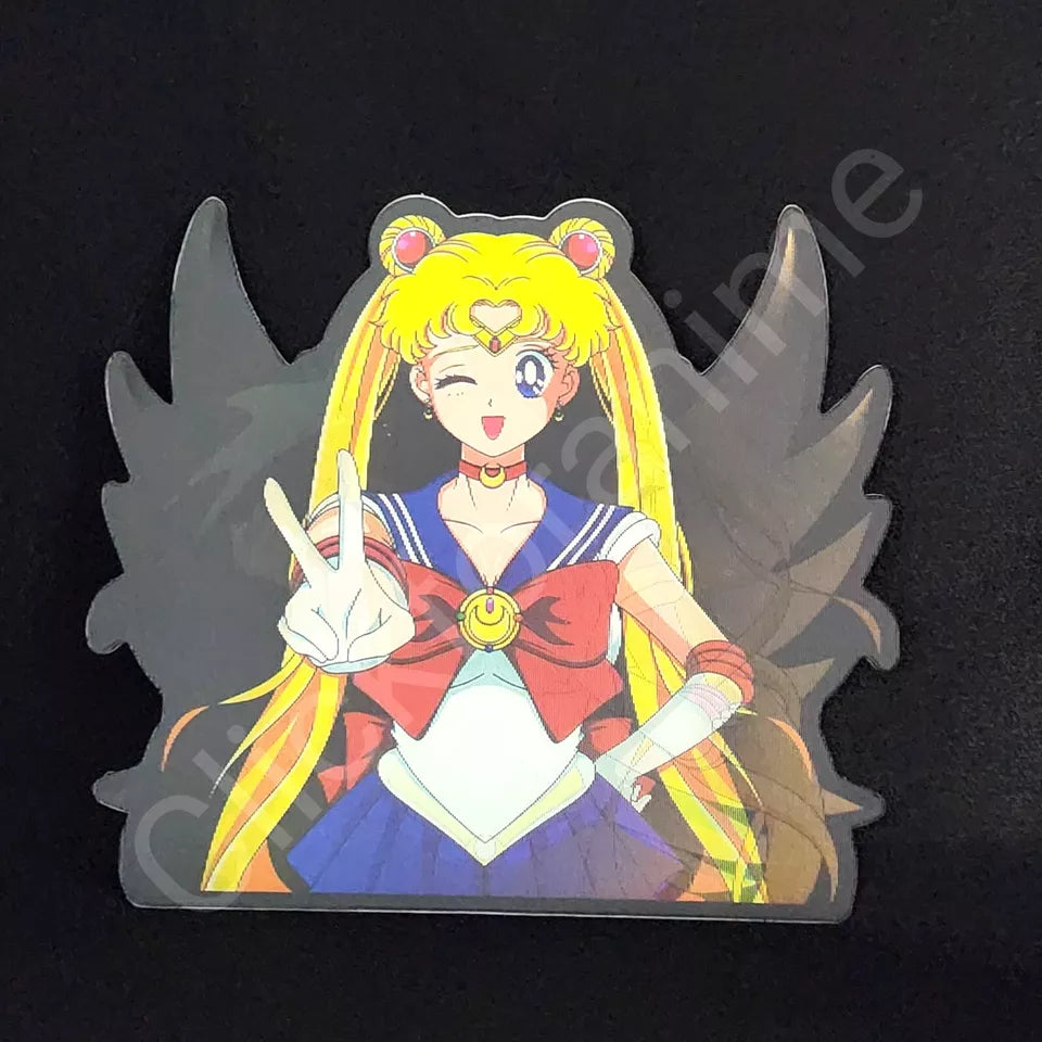 Sailor Moon 3D Moving Sticker Anime Manga Lenticular Car laptop Decal