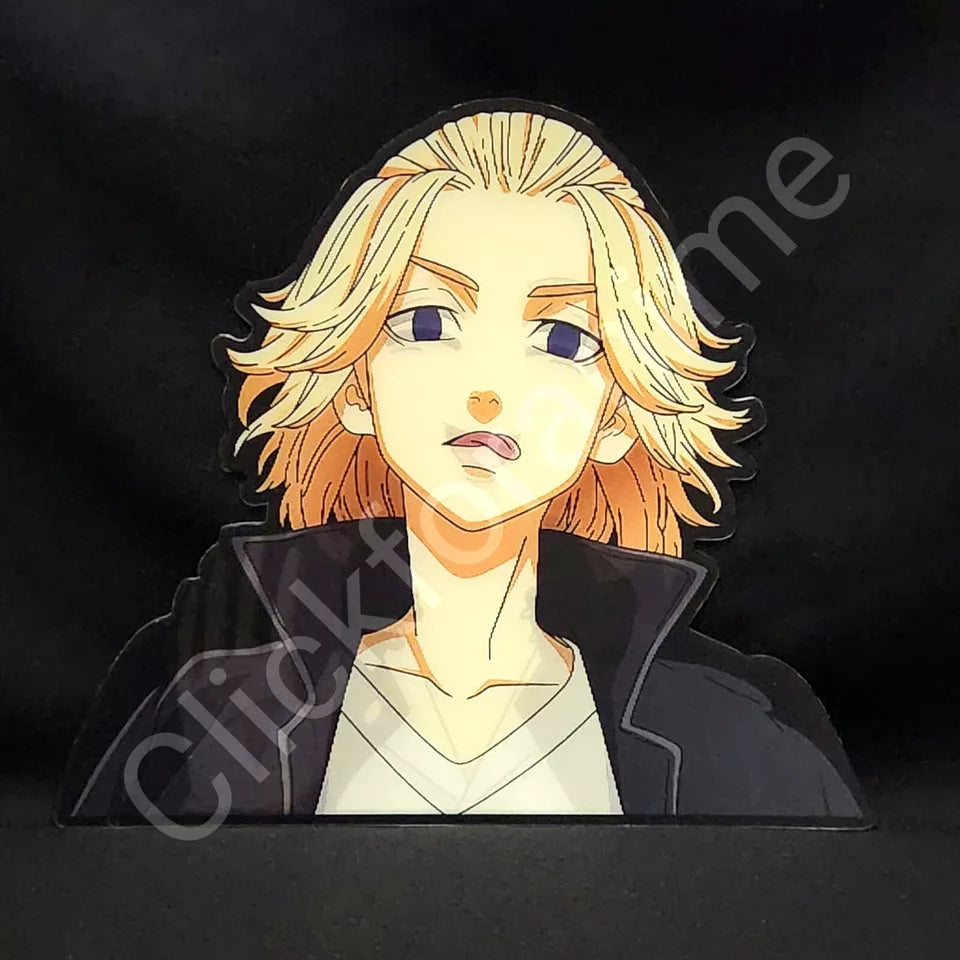 Tokyo Revengers Mikey Manjiro Sano 3D Moving Sticker Anime Lenticular Decal Notebook Car Laptop