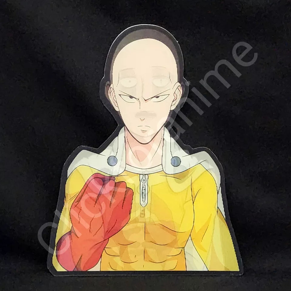 One Punch Man: Saitama 3D Moving Sticker, Anime Manga Holographic Decal