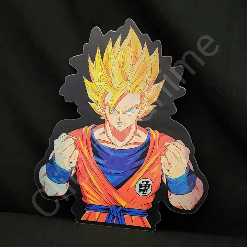 Dragon Ball Z Goku Saiyan Ultra instinct 3D Moving Sticker Lenticular Decal