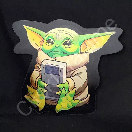 Baby Yoda Grogu 3D Moving Laptop Car Sticker Lenticular Decal Star wars Pizza Cute Notebook Car Laptop