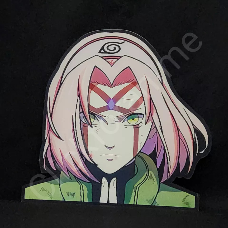 Naruto Shippuden: Sakura Haruno 3D Moving Sticker Head Lenticular Decal