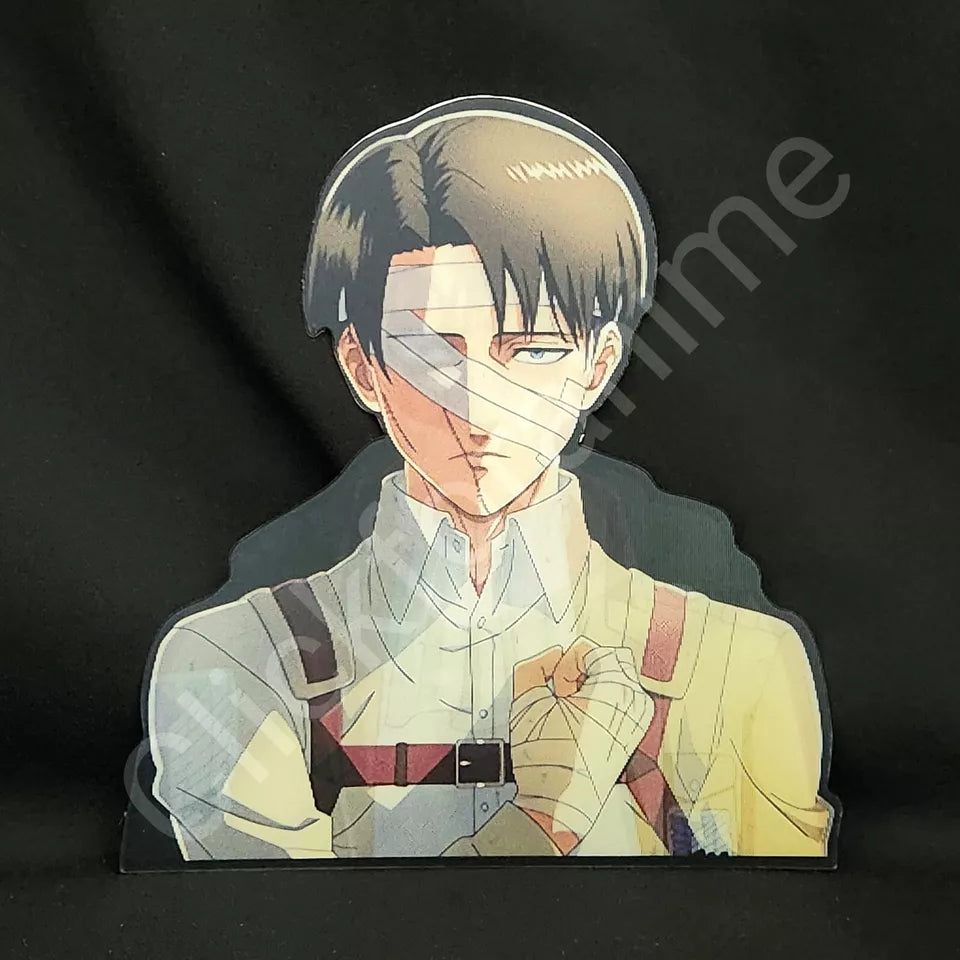 Attack on Titan: Levi Ackerman 3D Motion Moving Sticker Anime Manga Lenticular Decal