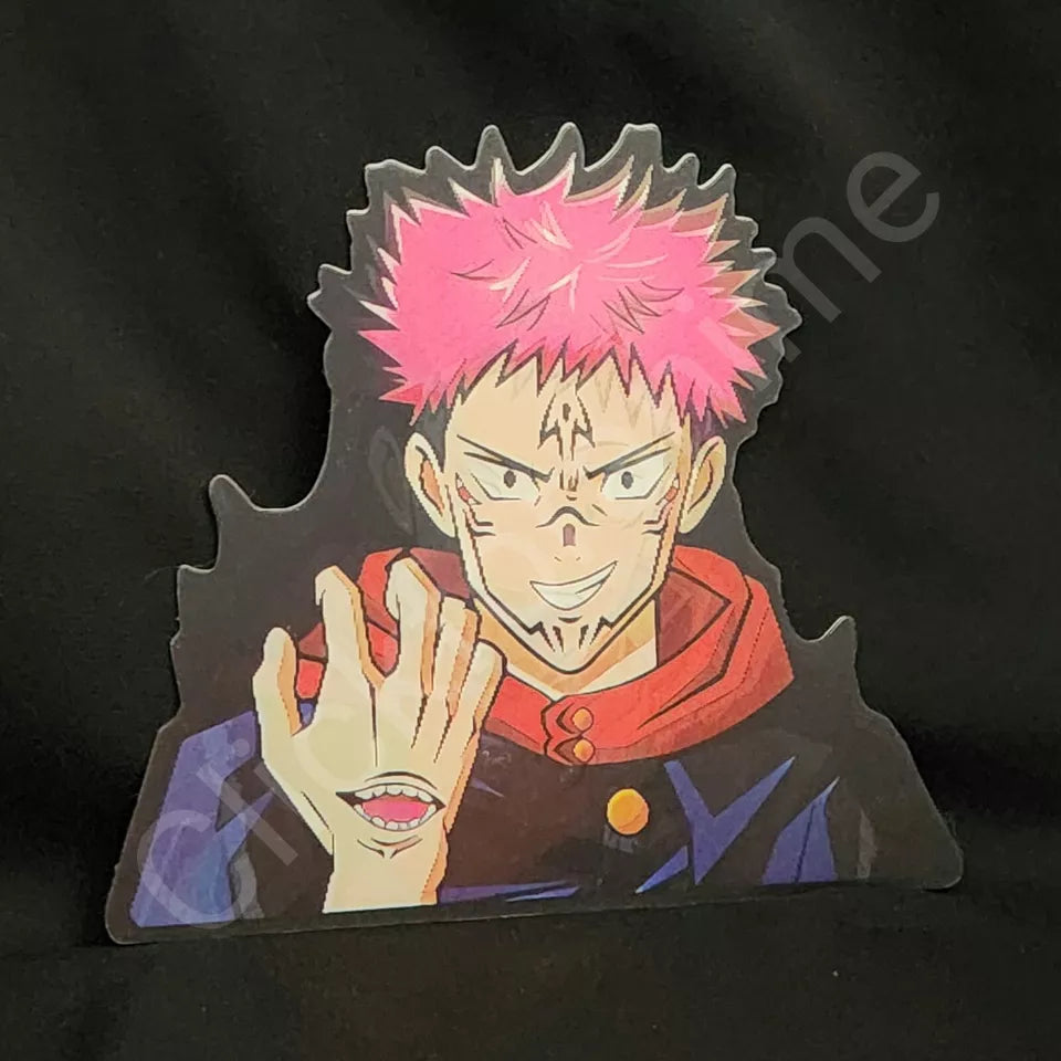 Jujutsu Kaisen: Yuji Itadori, Sukuna 3D Moving Sticker Anime Lenticular Decal JJK