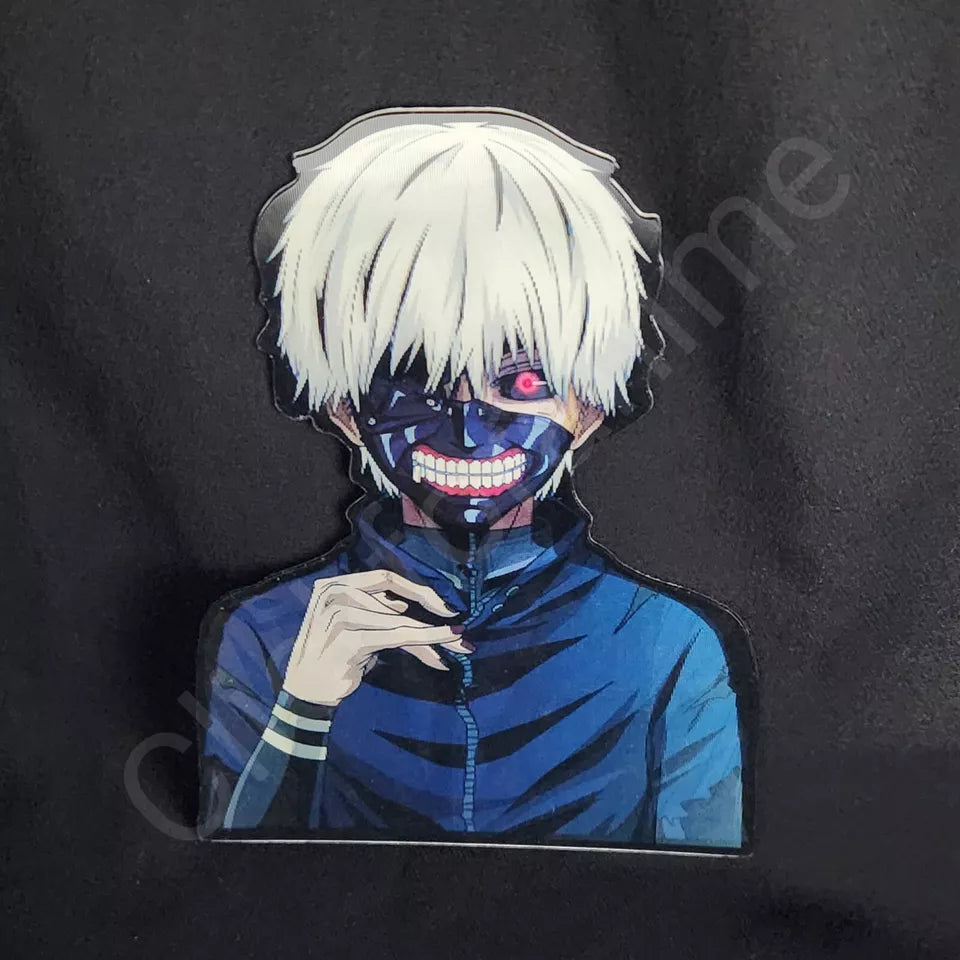 Tokyo Ghoul: Kaneki Ken 3D Motion Moving Sticker Anime Manga Lenticular Decal