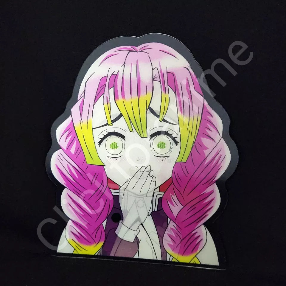 Demon Slayer: Mitsuri Kanroji 3D Motion Moving Sticker Lenticular Anime Decal