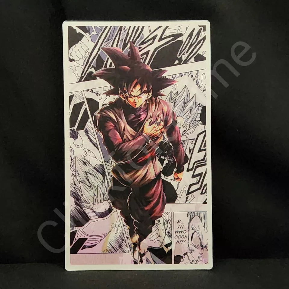 Dragon Ball Z : Goku Black Manga Style 3D Moving Sticker Lenticular Decal Super