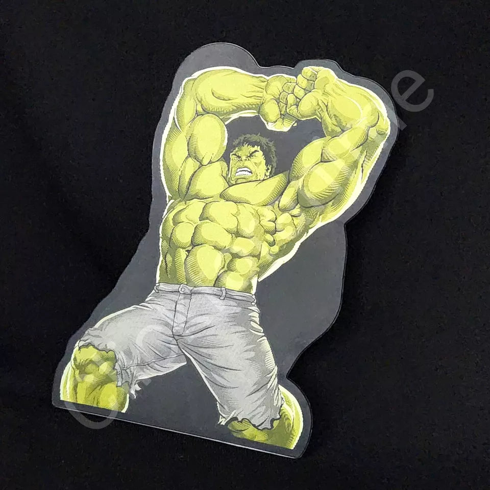 Hulk 3D Moving Laptop Sticker Lenticular Car Decal 2 images in 1