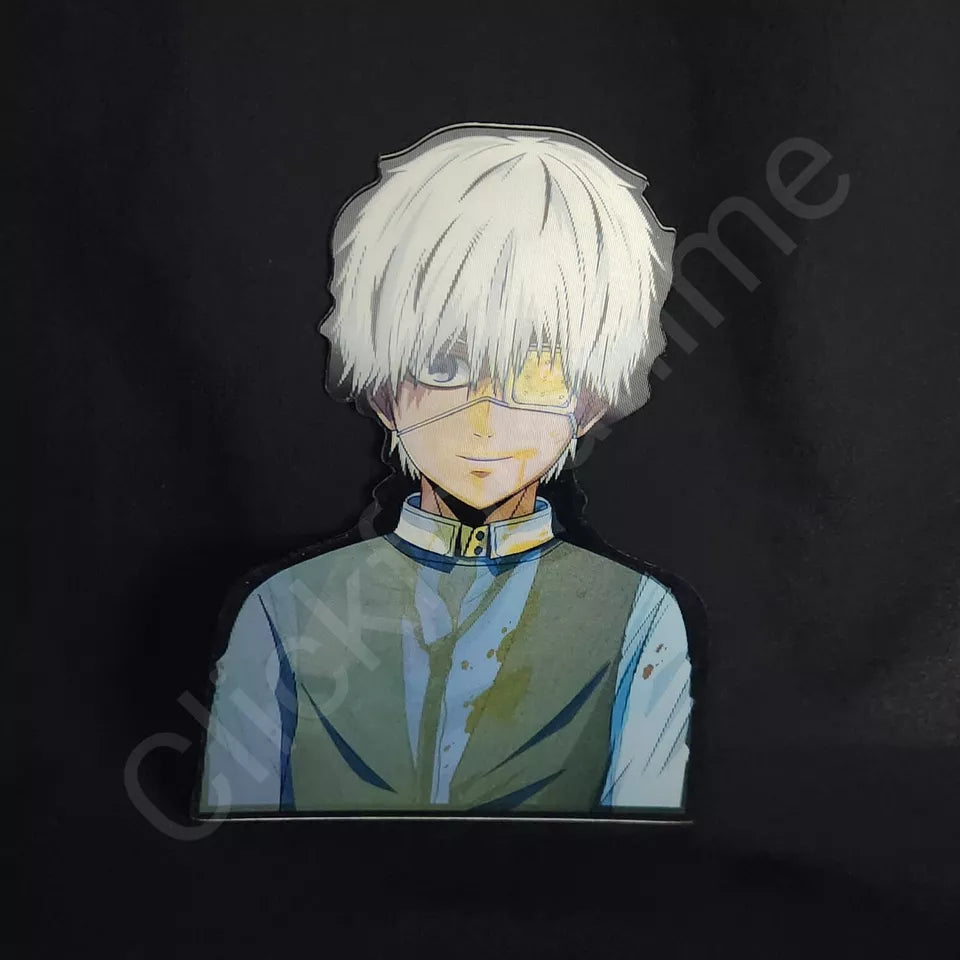 Tokyo Ghoul: Kaneki Ken 3D Motion Moving Sticker Anime Manga Lenticular Decal