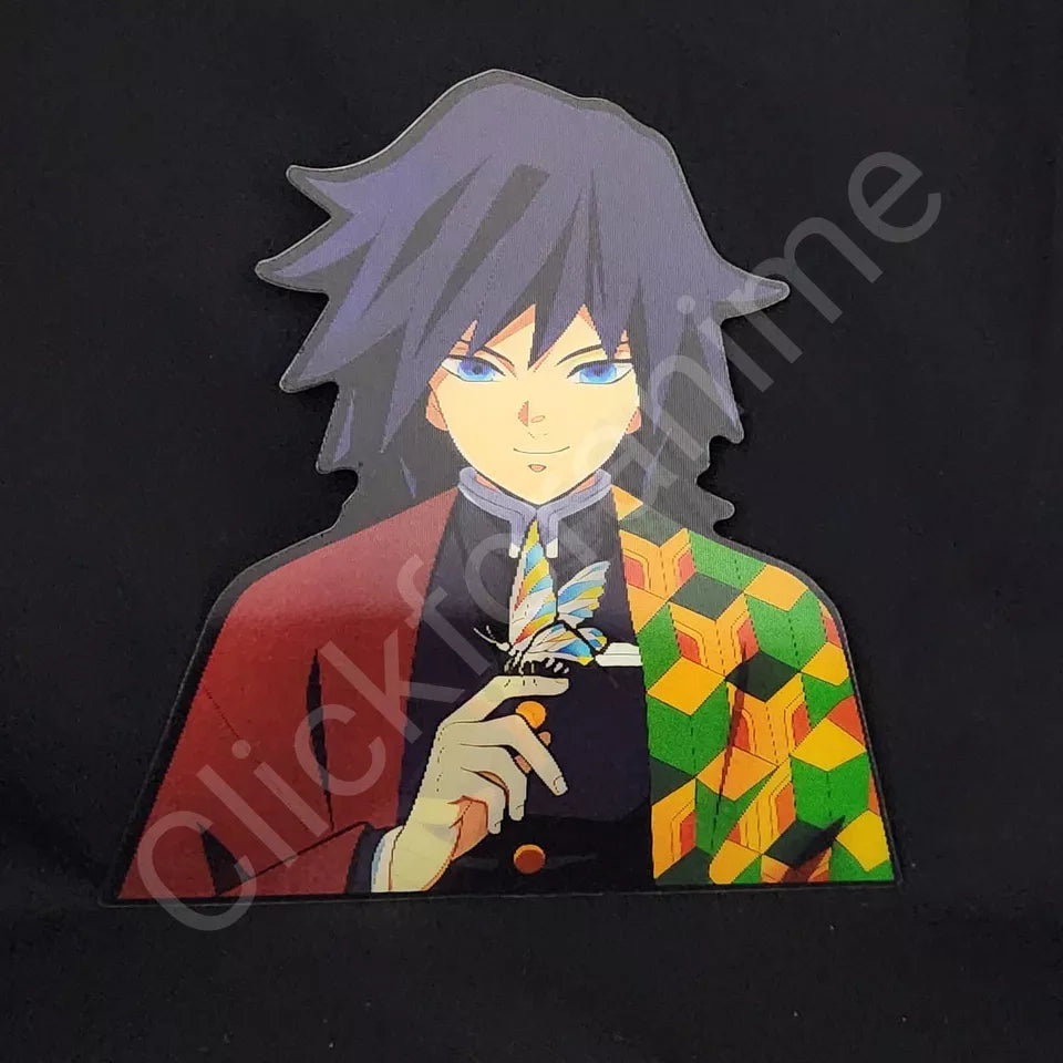Demon Slayer: Giyu Tomioka 3D Motion Moving Sticker Lenticular Anime Manga Decal
