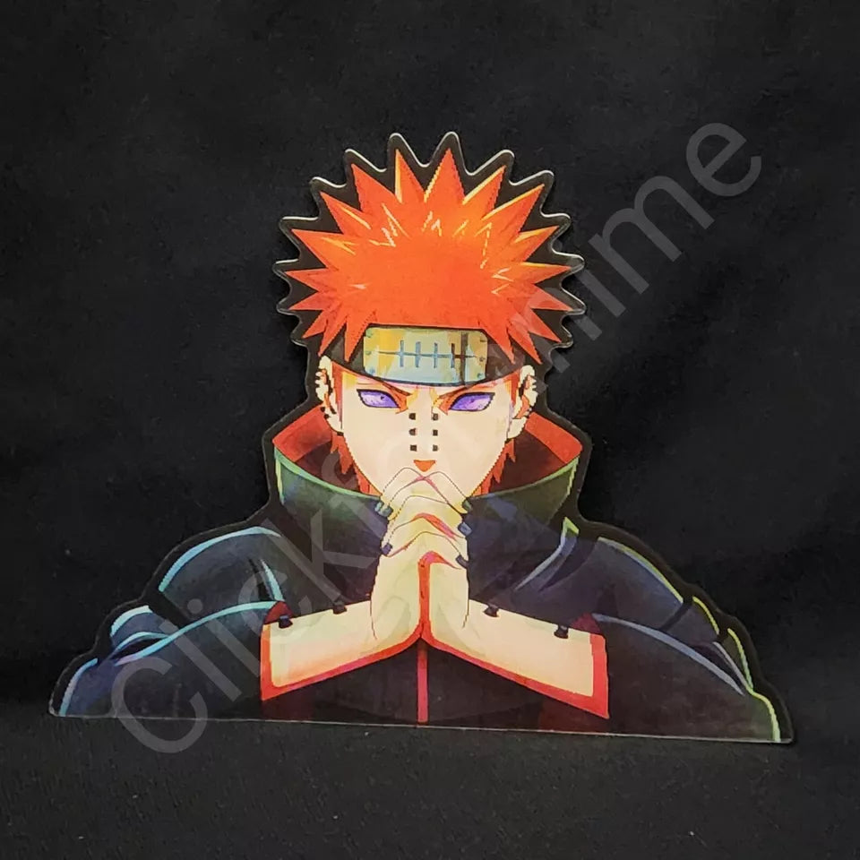 Naruto Shippuden: Nagato Pain 3D Moving Sticker Anime Lenticular Car Laptop Decal