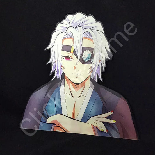 Demon Slayer: Tengen Uzui 3D Motion Moving Sticker Lenticular Anime Manga Decal