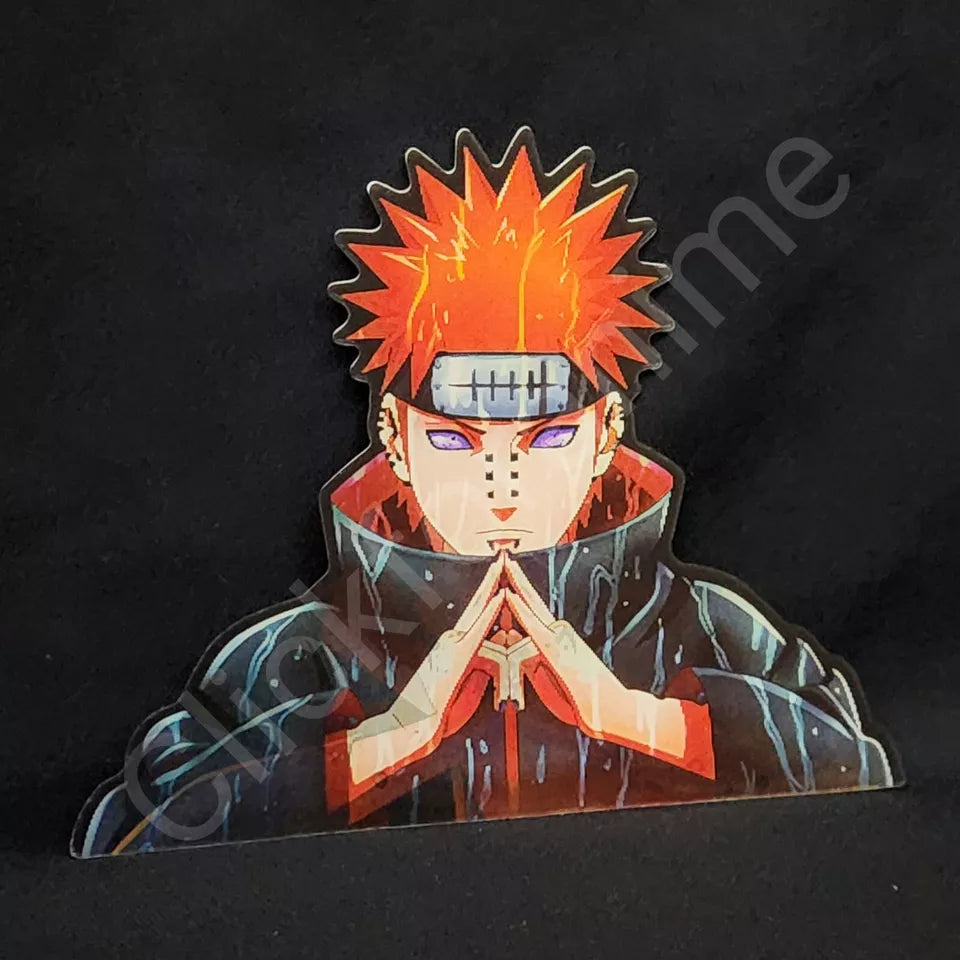 Naruto Shippuden: Nagato Pain 3D Moving Sticker Anime Lenticular Car Laptop Decal