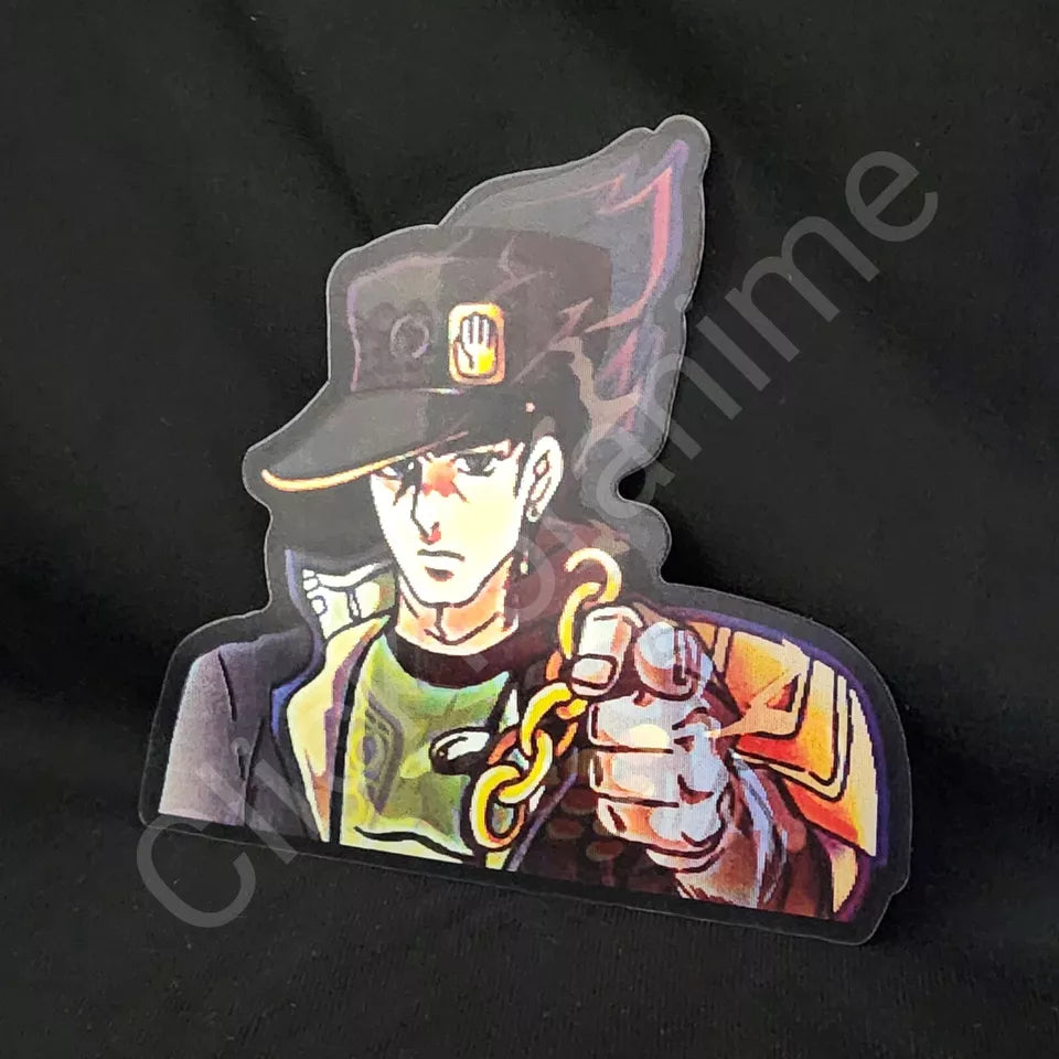 JoJo's Bizarre Adventure: Jotaro Kujo 3D Moving Sticker Lenticular Anime Decal